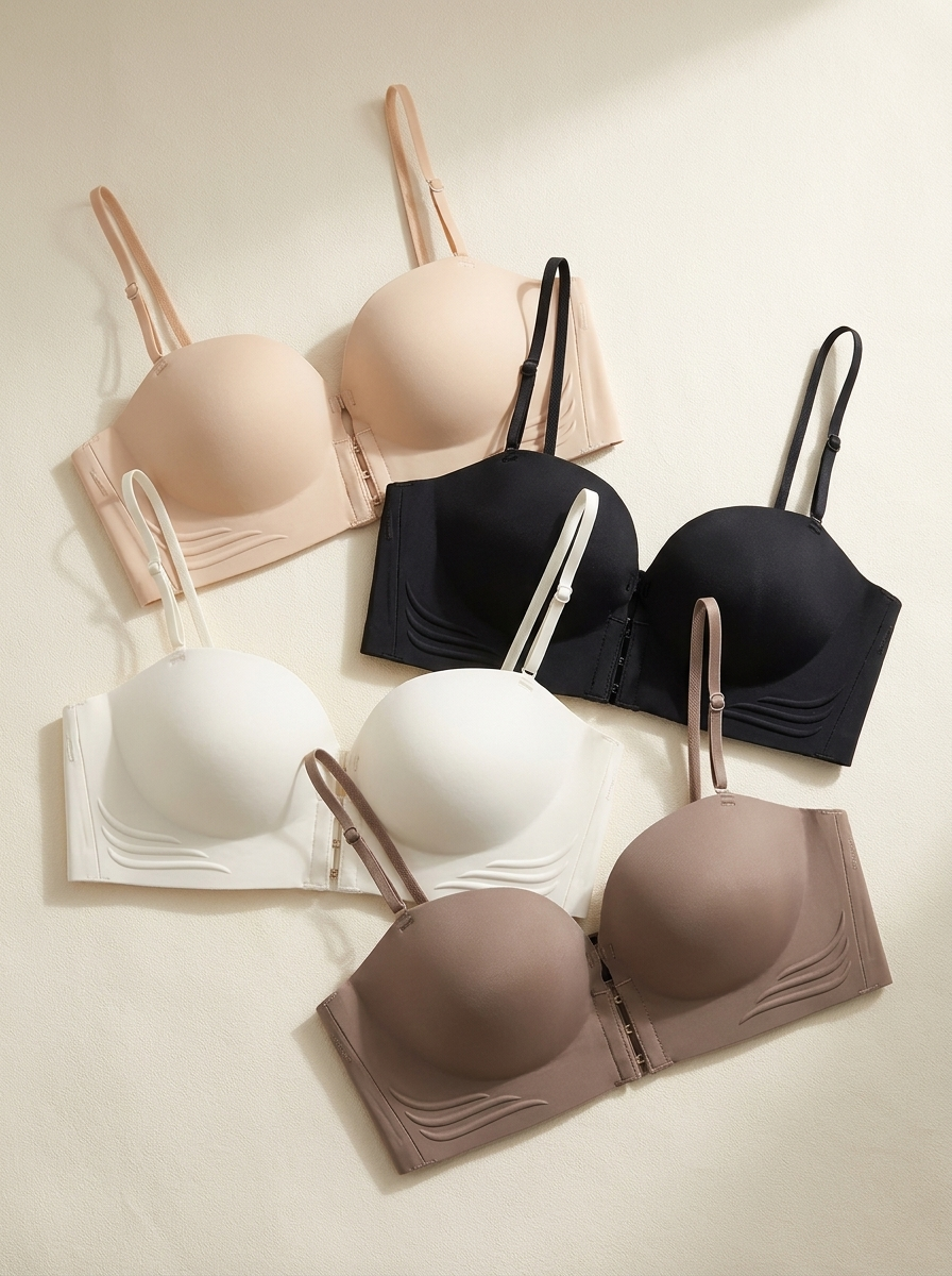 Strapless push-up bh met voorsluiting