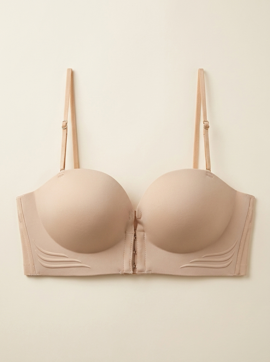 Strapless push-up bh met voorsluiting